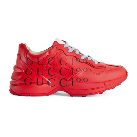 red gucci sneakers men's